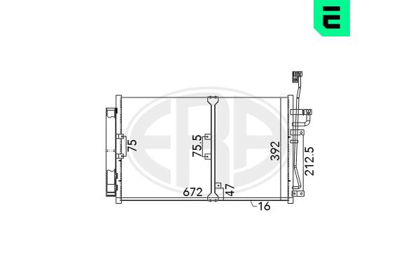 Klima Radyatörü  Chevrolet Captiva (2006->)  ERA 667140