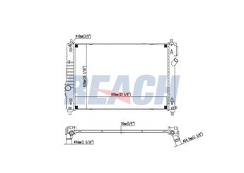 Su Radyatörü  VALEO 733136  95227751 17117600516 17 11 7 600 516 7600516 7 600 516