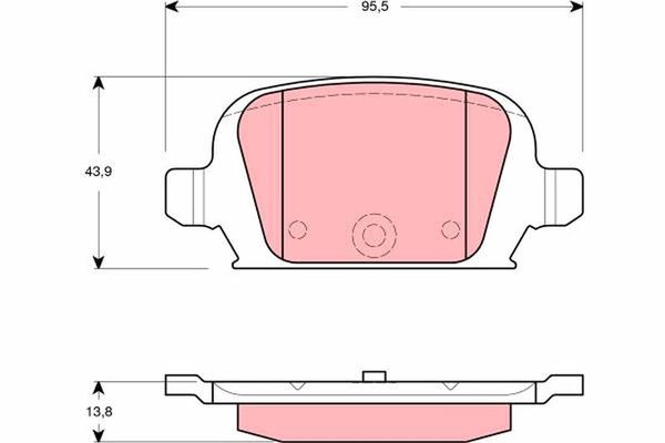Fren Disk Balata Arka TRW GDB1412