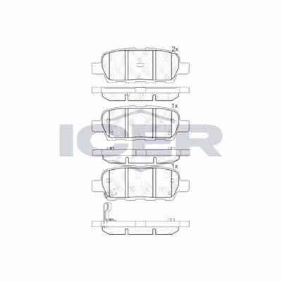 Fren Disk Balata Arka Nissan X-Trail (T30)(06.2001->)  FERODO FDB7456