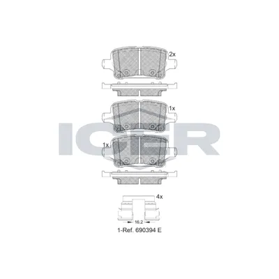 Fren Disk Balata Arka KALE BALATA 22129 171 05 MSH