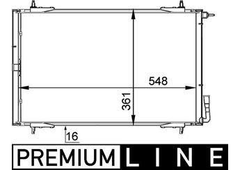 Klima Radyatörü  MAHLE AC 220 000P  6455Y0 6455W6 6455W7 6455X9 6455.W6 6455.W7