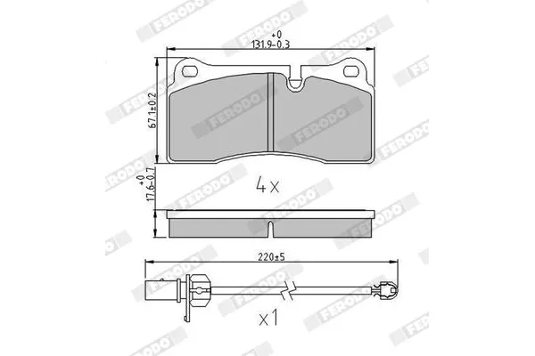 Fren Disk Balata Arka Audi R8 Spyder/Cabrio (429)(02.2010->)  VALEO 671692