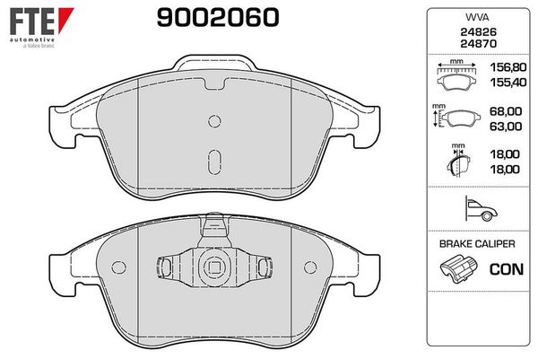Fren Disk Balata Ön FTE 9002060