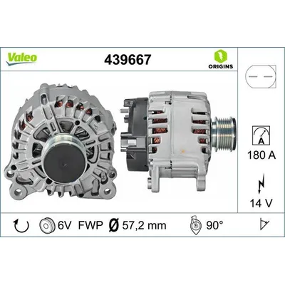 Alternatör  Dacia Sandero (06.2008->)  VALEO 439667