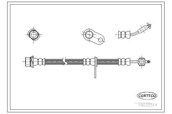 Fren Hortumu Ön Sağ Toyota Avensis (T22)(1998->)  SWAPP 40367