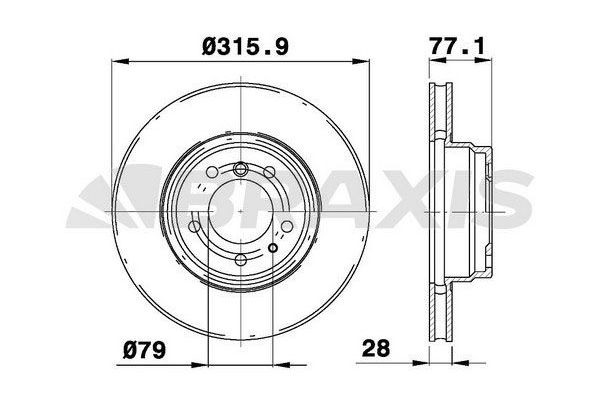 Fren Disk Ayna Ön Sağ ve Sol BRAXIS AD1016