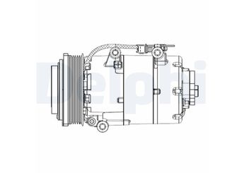 Klima Kompresörü  DELPHI CS20358  1870517 4M5H19D629AF 1405865 1419097 1428888 1445855 1464655 1678412 4M5H19D629AB 4M5H19D629AC 4M5H19D629AD 4M5H19D629AE