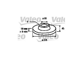 Fren Disk Ayna Arka Sağ ve Sol VALEO 186845  4320699J04 43206-99J04