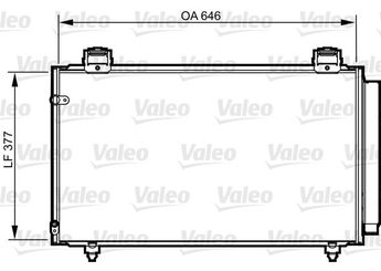 Klima Radyatörü  VALEO 814210  8845002240 88450-02240 8845002250 88450-02250 8845002261 88450-02261 8845012260 88450-12260
