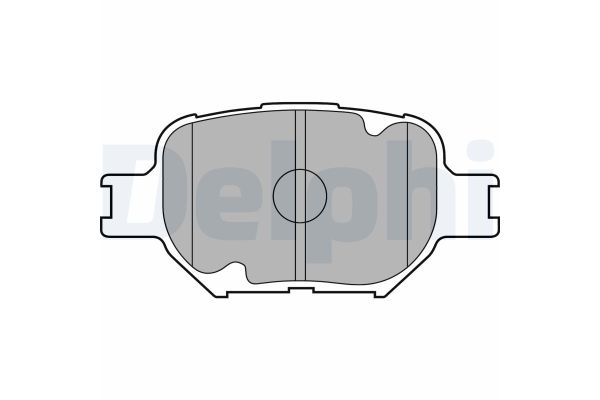 Fren Disk Balata Ön Toyota Corolla (E12)(2002->)  DELPHI LP1804