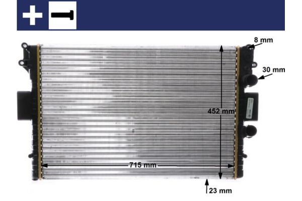Su Radyatörü  Iveco Daily Şasi (Kasasız)(1999->)  MAHLE CR 2006 000S