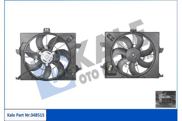 Radyatör Fan ve Motoru  Hyundai Accent Blue (SB)(08.2011->)  MADE IN KOREA 253801R350