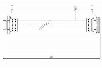 Fren Hortumu Arka Sağ veya Sol CAVO C800 018A  4620189922 46201N6000 4621101A22