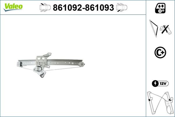 Cam Krikosu Arka Sol VALEO 861092