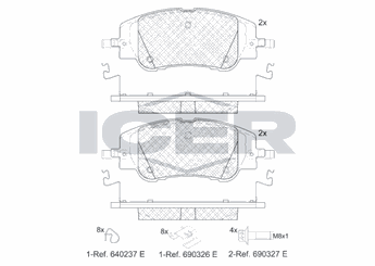 Fren Disk Balata Ön PSA ORJINAL 1681371180  1681371180 16 81 371 180