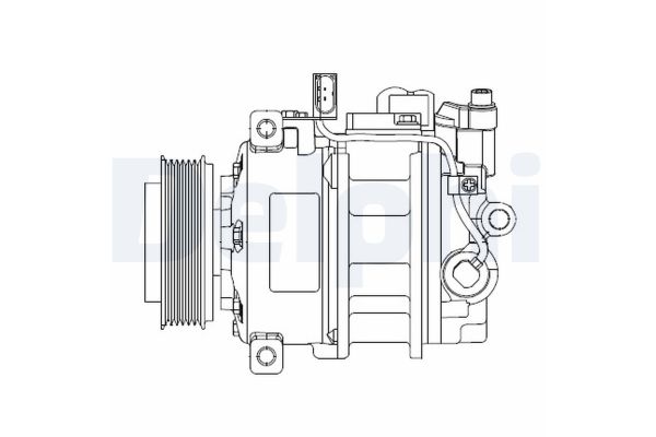 Klima Kompresörü  Volkswagen Amarok (2HA/2HB/S1B)(03.2010->2016)  DELPHI CS20522