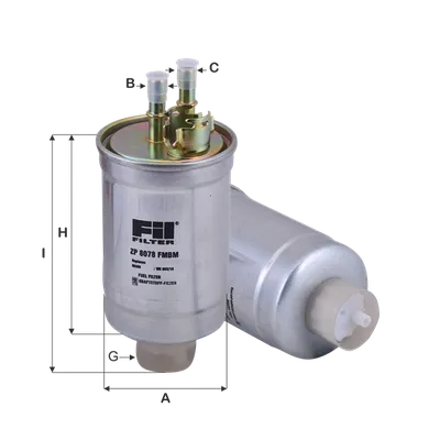 Yakıt Filtresi  Ford Transit Connect (TC7)(2002->)  FIL FILTRE ZP 8078 FMBM