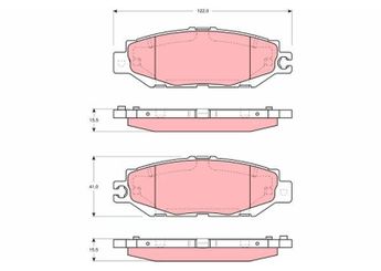 Fren Disk Balata Arka TRW GDB1240  446650030 0446650030 446650050 0446650050 446650051 0446650051 04466-50030 04466-50050 04466-50051 446650060 04466-50060 446650080 04466-50080 446650110 04466-50110 449250020 04492-50020 449250030 04492-50030 449250050 04492-50050 449250070 04492-50070 449250080 04492-50080 446640040 04466-40040 446650020 04466-50020 449250051 04492-50051 449250071 04492-50071