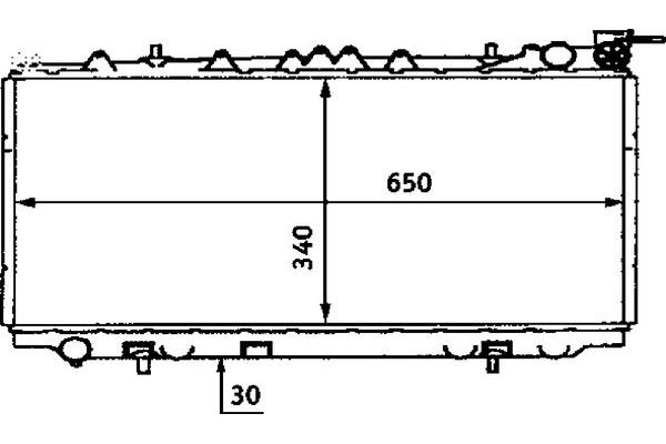 Su Radyatörü  Nissan Primera 4 Kapı/ Traveller [SW] (P10/W10)(1989->)  MAHLE CR 435 000S