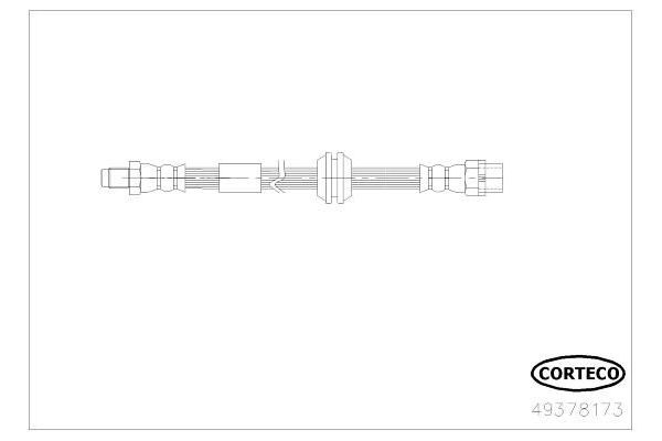 Fren Hortumu Arka Sağ veya Sol MINI Cabrio (R52)(2004->)  WALBURG WBH0642