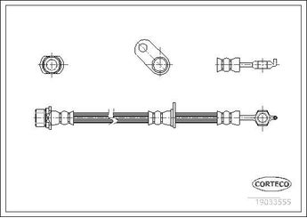 Fren Hortumu Ön Sağ CORTECO 19033555  19033555 9094702C52