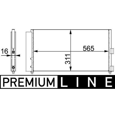 Klima Radyatörü  Fiat Doblo (223) Cargo/Combi (08.2005->)  MAHLE AC 372 000P