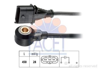 Vuruntu Sensörü  FACET 9.3068  90530585 6238081 90 530 585 62 38 081