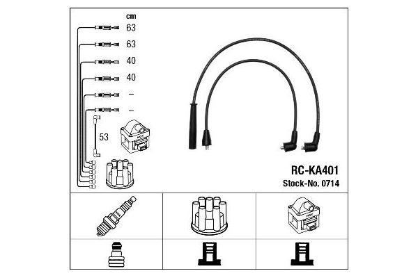 Buji Kablosu  Kia Sephia (1993->)  NGK 0714