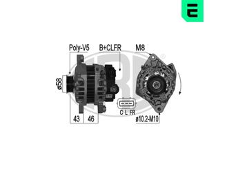 Alternatör  ERA 209127  3730003355 37300-03355 3730003800 37300-03800 3730003805 37300-03805 3730003815 37300-03815