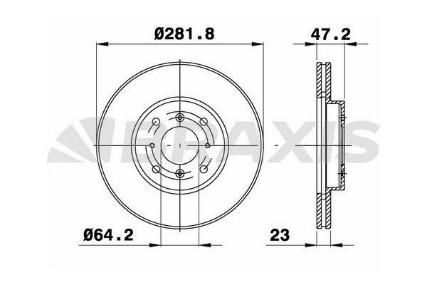 Fren Disk Ayna Ön Sağ ve Sol BRAXIS AD1079