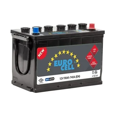 Akü (12V - 90 AH) N70 (306×173×225) Tam Kapalı  EUROCELL 869916690005