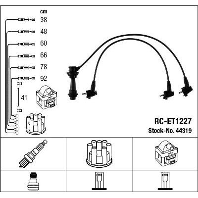 Buji Kablosu  NGK 44319