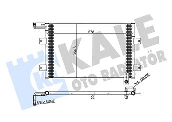 Klima Radyatörü  KALE 342945  1H0820413 1H0.820.413 1H1820413 1H1820413A