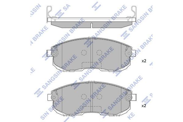 Fren Disk Balata Ön Nissan 200 SX (S13)(09.1988->)  SANGSIN SP1107FB