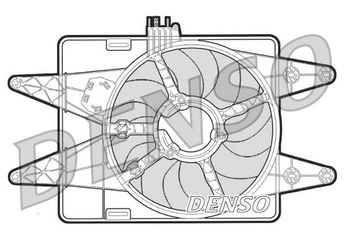 Radyatör Fan ve Motoru  DENSO DER09023  46737733 46810057