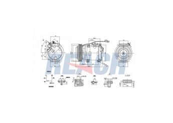 Klima Kompresörü  VALEO 811187  38810R70A01 38810-R70-A01