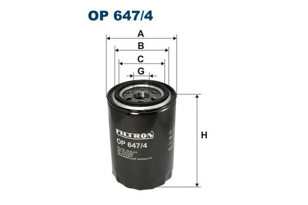 Yağ Filtresi  FILTRON OP 647/4