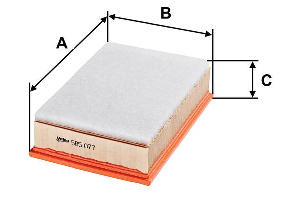 Hava Filtresi  Skoda Felicia Sedan (791)(11.1994->)  VALEO 585077