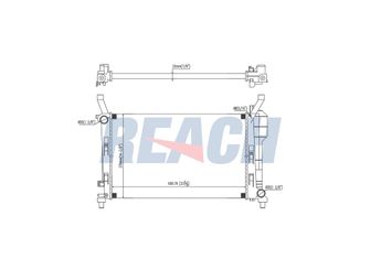 Su Radyatörü  VEKA 16-2174B  A1695000303 1695000303 1695000604 A1695000604