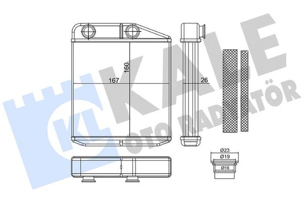 Kalorifer Radyatörü  Opel Movano C P.Van (U9/Y)(2021->)  NRF 54310