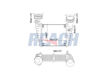Turbo Radyatörü  MGA 80497  3B0145805H 3B0145805D 3B0145805E 8D0145805 8D0145805C 8D0145805D