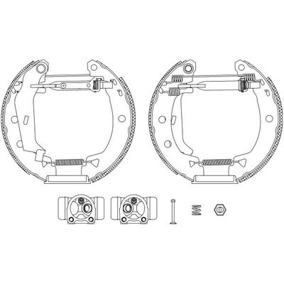Fren Disk Balata Arka Renault Rapid (F40)(08.1985->)  HELLA 8DB 355 004-011