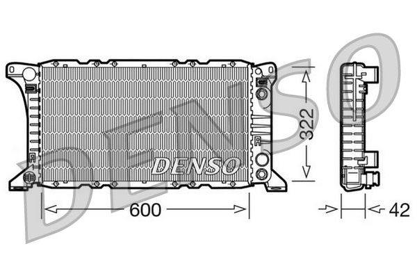 Su Radyatörü  DENSO DRM10092