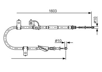 El Fren Teli Arka Sağ BOSCH 1 987 482 080  1987482080 26051FC000 26051 FC000