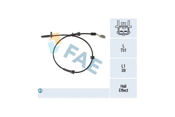 Abs Sensörü Arka Sağ veya Sol Nissan Qashqai +2 (J10)(08.2008->)  KRAFTVOLL 05090745