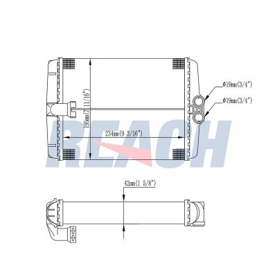 Kalorifer Radyatörü  Mercedes S -Serisi 4 Kapı (BM 220)(07.1998->)  ASPART 6HMA1012