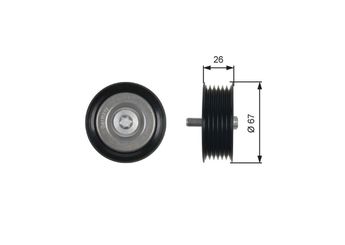 Triger Gergi Rulmanı  GATES T36438  2021619 0002021619 A0002021619
