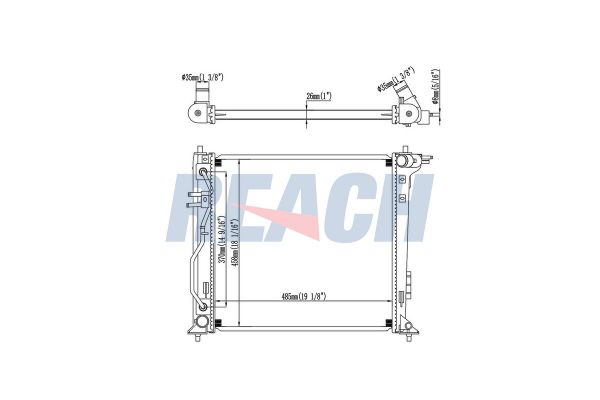 Su Radyatörü  Hyundai Tucson (TL)(09.2015->)  VEKA 16-3238