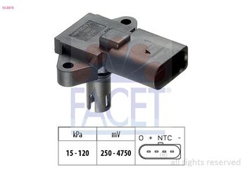 MAP Sensörü  FACET 10.3074  3D906051 3D906051A 03D 906 051 03D 906 051 A